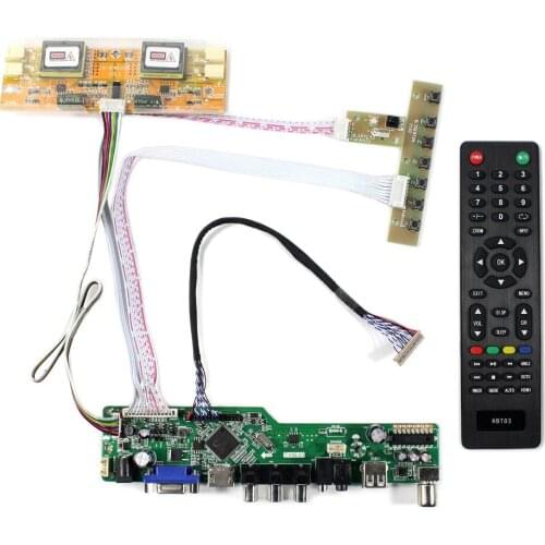 TV PC HD MI CVBS RF USB AUDIO LCD Controller Board Work For 15" LTM150XH-L01 L06 LQ150X1LW71N LQ150X1LW73 1024x768 LCD Screen