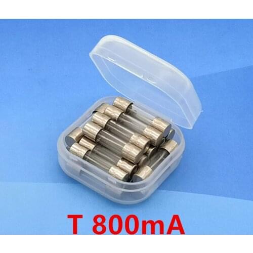 20 pcs/lot) T800mA 250V 5 x 20mm Slow Blow Glass Tube Fuse, UL VDE RoHS Approved, 800mA,0.8A,0.8Amp
