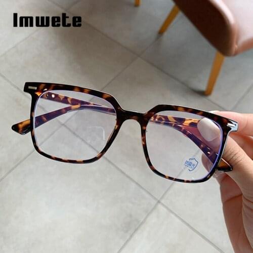 Imwete Clear Glasses Frame for Women Men Blue Light Blocking Computer Eyeglasses Optical Lenses for Prescription Eyewear