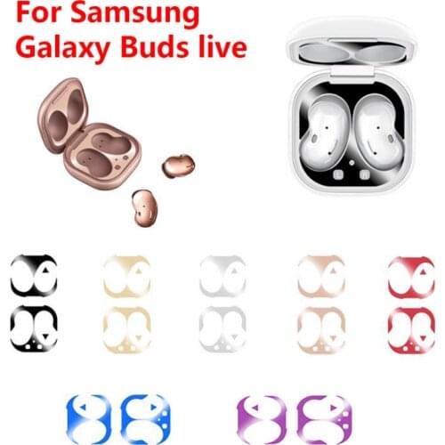 Metal Dust Guard For Samsung Galaxy Buds Live Dustproof Case Cover Protection Sticker For Samsung Galaxy Buds Live Accessories
