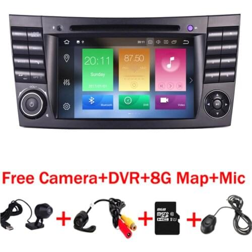In Stock 8 Core 1024*600 Touch Screen Car DVD Player for mercedes w211 Android 9.0 W209 W219 3G WIFI Radio Stereo GPS 4G DVR