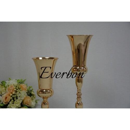 TABLE CENTER TABLE 60cm (23inch) high gold wedding flower vase stand wedding decoration 10pcs / lot