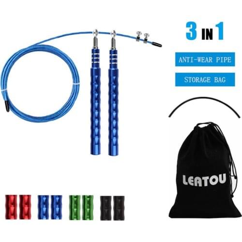 Speed Jump Rope Crossfit Workout Professional Men and Women Gym steel Wire Cable bearing Skipping ropes Gym Fitness Training