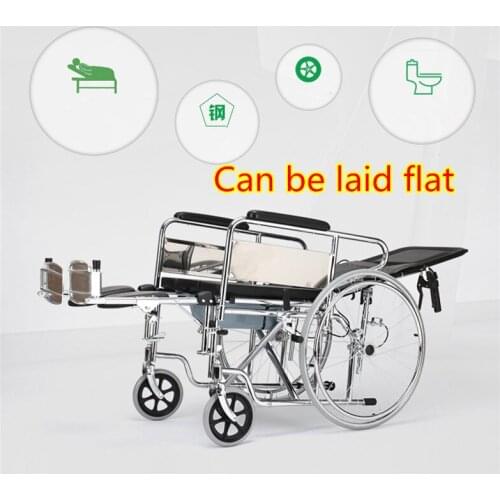 Convenient useful Mobile toilet chair commode chair wheelchair for disable,elderly