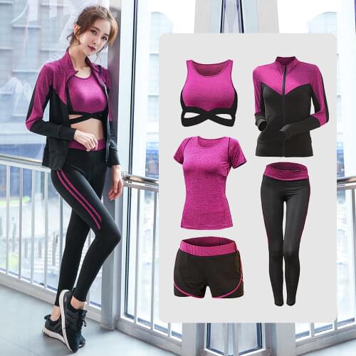 Womens Yoga Set Running sportswear woman Quick dry Gym Clothes Leggings + Bra + Jacket Fitness Legging Workout Yoga Suit