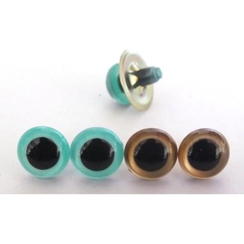 20pairs 12mm blue and gold color safety eyes for diy Doll