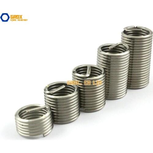 20 Pieces M16*2.0*1D 304 Stainless Steel Thread Insert Repair Insert