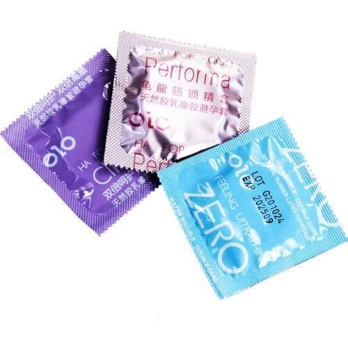 30Pcs Natural latex Condoms Oil dotted Sex loys penis sleeve cock cage adult Products for Men dick cover Sex toys wholesale