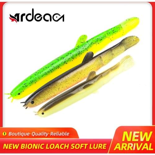 Ardea Sicilone Bait 6pcs 100mm/90mm/70mm 5.5g/3.6g/2.6g Bionic Loach Freshwater Artificial Soft Lure Jig Wobblers Minnow Pesca