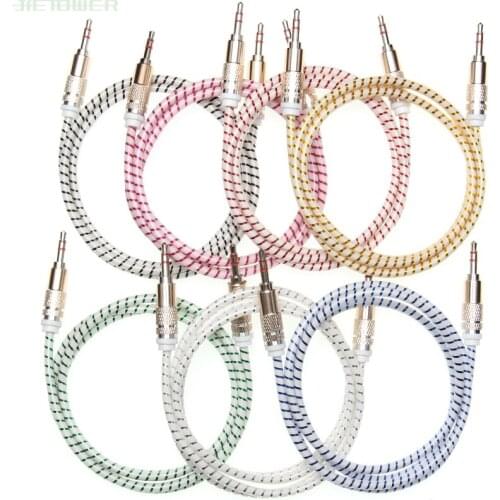 Free shipping 3.5mm Jack Audio Cable candy AUX Cable Headphone Extension for Phone MP3 Car Headset Speaker wholesale 1000pcs/lot