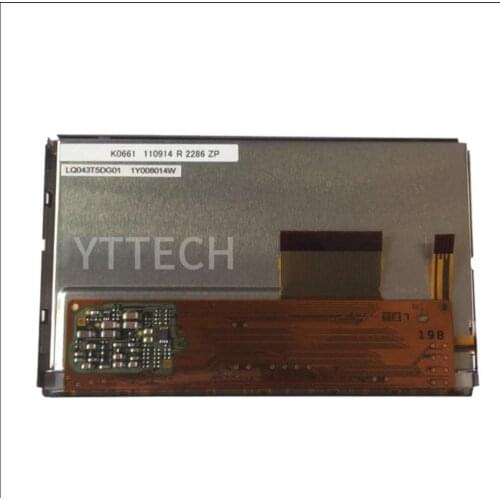 Free shipping original new 4.3“ LCD panel LQ043T5DG01 screen 480(RGB)×234 display for car GPS navigation monitors