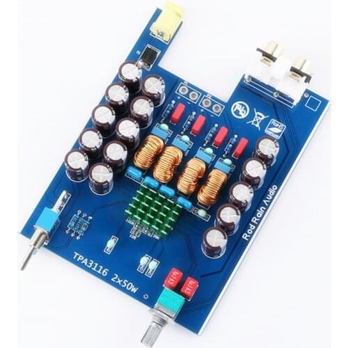 Black HIFI level TPA3116 Digital Power Amplifier 2.0 digital power Amplifier 2×50W
