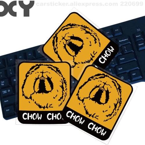 Chow Chow Motorcycle Stickers And Decals Cute Reflective Tape Waterproof Stickers for Cars Drop Ship