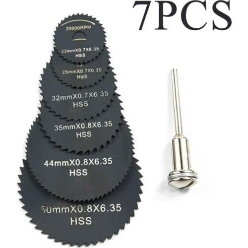 7x Circular Saw Blade Cutting Tools For Woodworking Plastic Cutter Rotary Tools