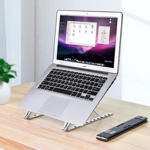 Ergonomic Foldable Portable Adjustable Laptop Tablet Stand Laptop Holder Riser Computer Stand Accessories For Computer Laptop