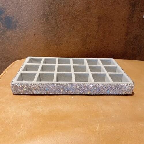 Shiny drawer type storage box tray multi specification ring jewelry display shelf desktop domestic organization Storage Manager