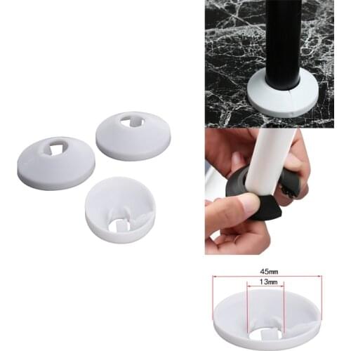 MroMax 6pcs Pipe Decoration Cover PP Plastic Suitable Diameter 13/17/21/25/33/35/41.5mm OD 45/47/49/55/60/62/72mm Height 13mm