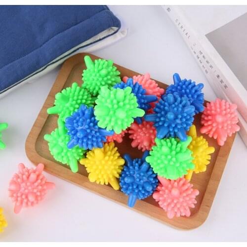 10Pcs/Set Magic Laundry Ball Reusable Household Washing Machine Clothes Softener Remove Dirt Clean Starfish Shape PVC Solid New