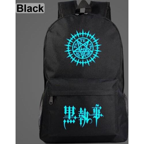 2019 Fashion Luminous Star Anime Black Butler Galaxy Plaid Children School bag Teenagers Student Schoolbags Women Men Backpack