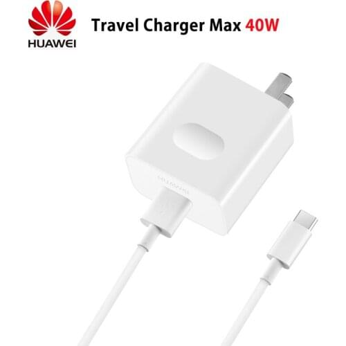 Original Huawei SuperCharge Travel Charger Max 40W SCP Charge Fast Stay Cool Comprehensive Safety Global 100-240V AC Input