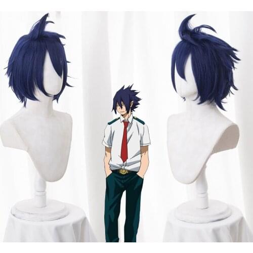 Anime My Hero Academia Tamaki Amajiki Cosplay Wig Boku No Hero Academia Cosplay BIG 3 Tamaki Amajiki 28CM 11IN Blue Wigs