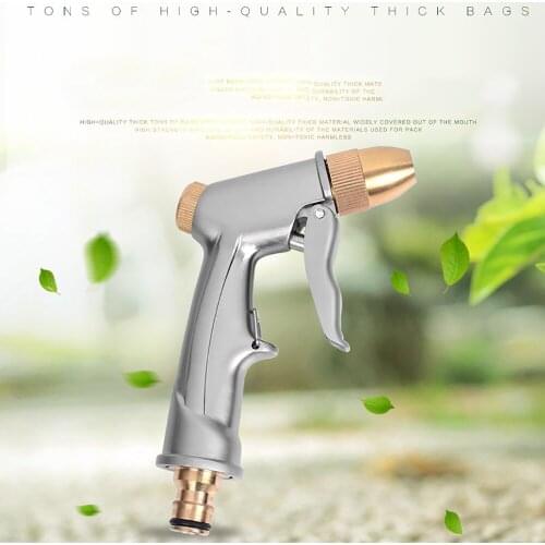 High Pressure Water Spray Gun Brass Nozzle Garden Hose Lawn Tube Car Wash Agriculture Tools Spray Supply