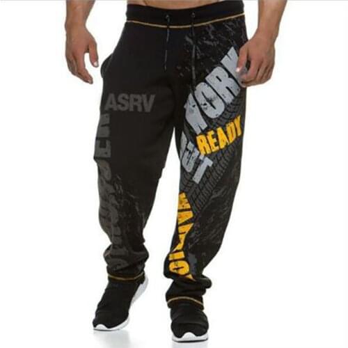 New Running Jogging Pants Men Cotton Soft Bodybuilding Joggers Sweatpants Harem Long Trousers Fitness Sport Training Pants