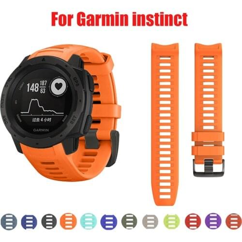Silicone Watch Band Strap for Garmin Instinct Watch Replacement Wriststrap for Instinct Tide/Esports/Solar/Tactical Wristband