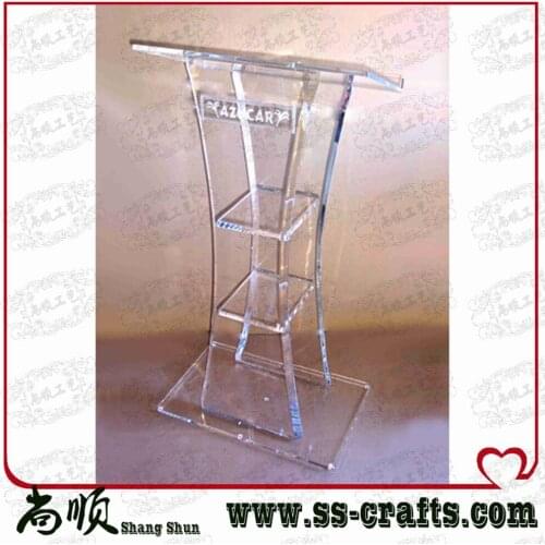 Modern design,cheap hot delling Acrylic Pulpit/Lucite Podium/Acrylic Lectern plexiglass