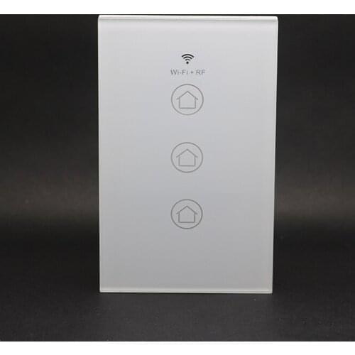 US Standard Ewelink Wifi smart switch 16A/250V/gang with Touch and RF 3 way switch smart switch touch switch smart home