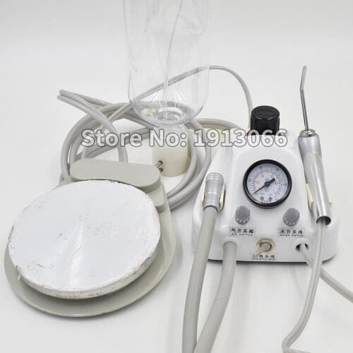 Dental portable Turbine Unit work with AIR Compressor 4-Holes + 3 way Syringe