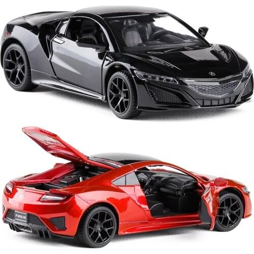 High quality 1:32 Honda Acura sports car alloy model,simulation die-casting sound and light back to the gift model,free shipping