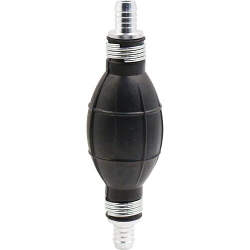 X Autohaux 12mm 1/2" Fuel Line Pump Hand Primer Bulb for Car Marine Boat Petrol Diesel Black Rubber