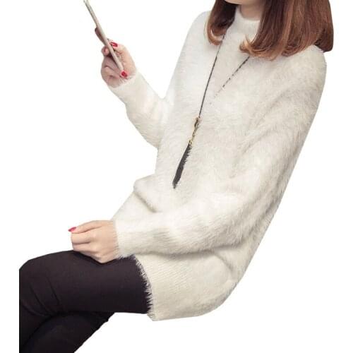 IOQRCJV Womens Cashmere Elastic Autumn Half Turtleneck Sweaters Long Tight Bottoming Knitted Pullovers Ladies Causal Tops S99