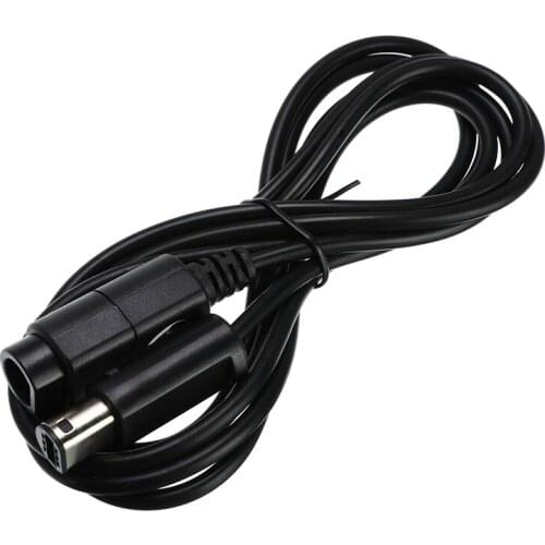 1.8m Length Black Nickel-plated Controller Extension Cable Extend Cord Wire for NGC for Nintendo GameCube Controller