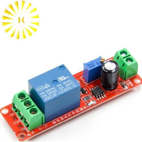 1PCS 12V Delay Timer Monostable Switch Relay Module NE555 Car Oscillator