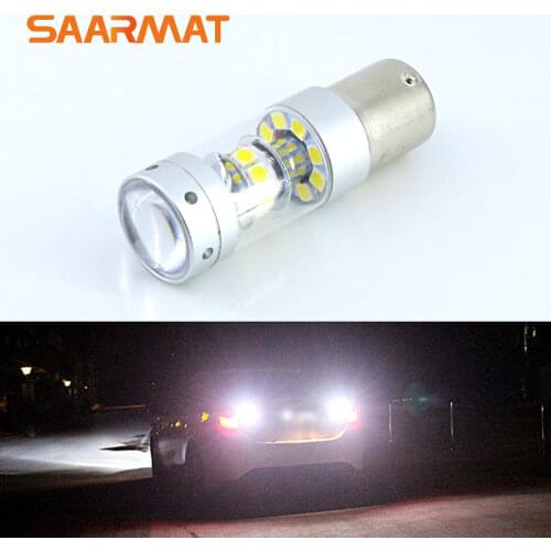 1 X Error Free White 140W 1400LM LED Reverse Back up Light project Bulb For Peugeot 206 207 307 308 406 407 507 508