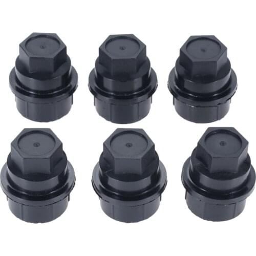 6pcs Black Wheel Nut Cap Covers for Chevrolet GMC Part# 15646250 Auto Fastener & Clip 1999 Escalade with a 7/8" or 22mm hex