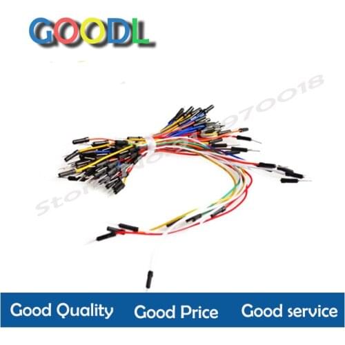 65pcs/lot Jump Wire Cable Male to Male Flexible Jumper Wires for Breadboard DIY Starter Kit