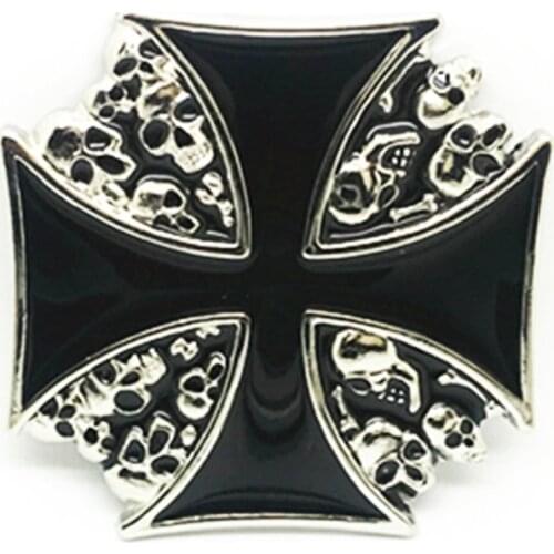 American original western cowboy belt buckle zinc alloy drip oil cross belt link buckle birthday gift unisex