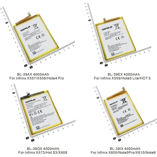 BL-39AX BL-39EX BL-39GX BL-39IX Battery For Infinix X557 X556 Hote4 Pro X559 Hote5 Lite HOT 5 S3 X573 X608 X605 Note6 Pro X610