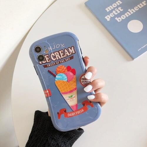 For iPhone 11 Pro Max 11 XS Max XS X XR 7 8 Plus Case IMD Protect Camera Small Waist Soft Shockproof Cartoon Back Cover Funda