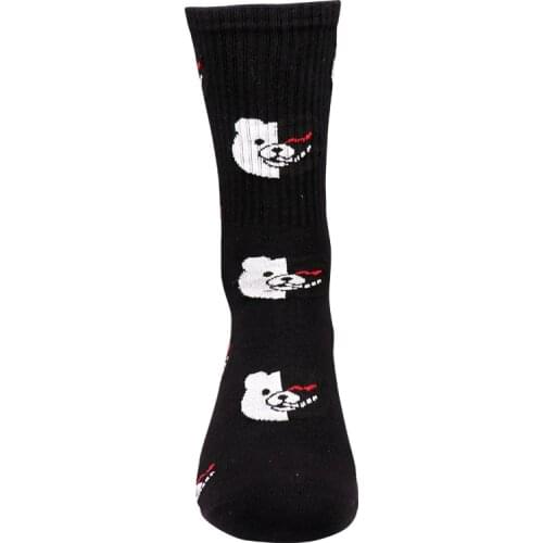 Danganronpa Black and white bear Ronpa Monokuma Socks