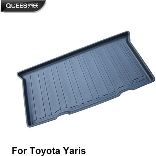 QUEES Custom Fit Cargo Liner Carpet Tray Floor Mat for Toyota Yaris XP90 2006 2007 2008 2009 2010 2011 2012 2013