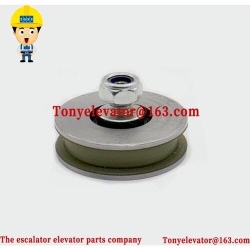 Elevator Parts Lift Parts 56*16*6201 M10 Lift Door Hanger Roller 56x16x6201 Flat Groove With Nut Use For OTIS AT120