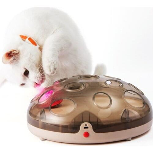Electric Cat Toy Turntable Crazy Fun Plate Cat Catching Mouse New Magnetic Levitation Technology Funny Cat Toys