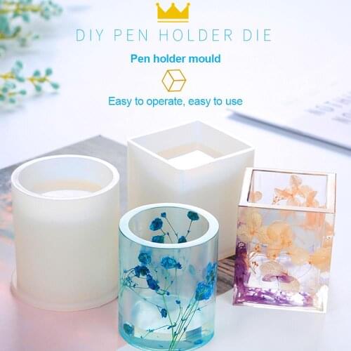 Silicone Pen Holder Mould Stationery Kitchen Lce Mould Silicone Tray Silica Gel Storage Box Tool