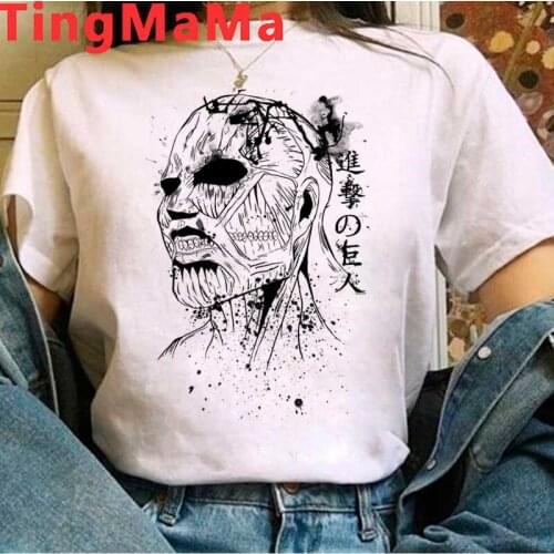 Attack on Titan Titans Attack tshirt clothes male white t shirt harajuku kawaii japanese ulzzang kawaii tshirt