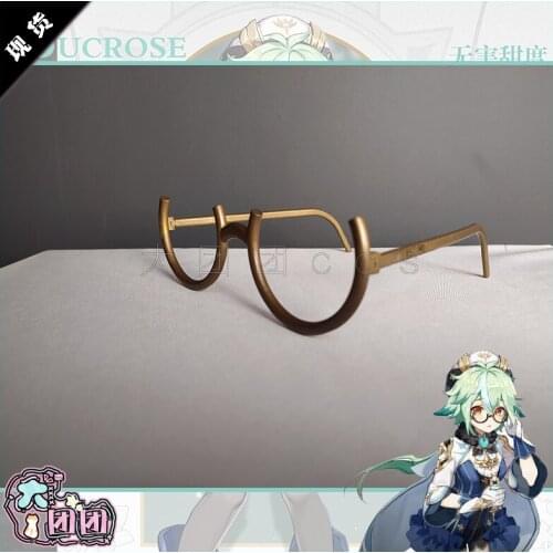 Hot Game Genshin Impact Sucrose Glasses Cosplay Props for Halloween Carnival Christmas Fancy Party