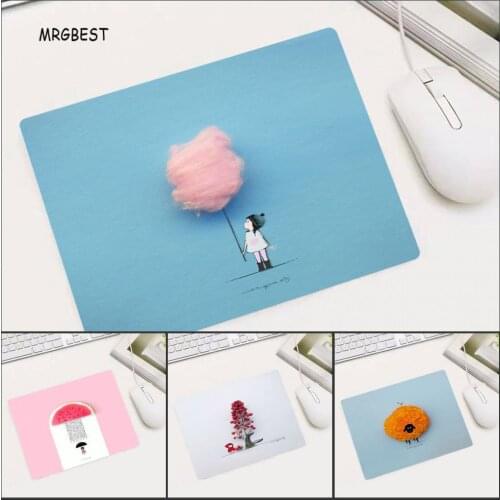 MRGBEST Small Size In Stock Mouse-Pad Comfortable Non-slip Rubber Desk Mat for Gaming Beautiful Illustration Mouse Pad